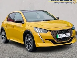Yellow Used 2021 Peugeot e-208 GT Hatchback | £12,899 (Fair price)