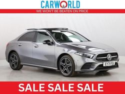 Grey Used 2021 Mercedes A250 AMG line Sedan | £17,990 (Fair price)