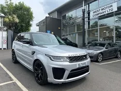 Silver Used 2021 Land Rover Range Rover Sport SVR SUV | £52,695 (Fair price)