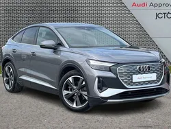 Grey Used 2023 Audi Q4 Sportback e-tron S-Line SUV | £27,736