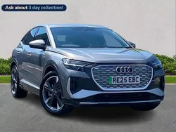 Grey Used 2025 Audi Q4 Sportback e-tron S-Line SUV | £39,427