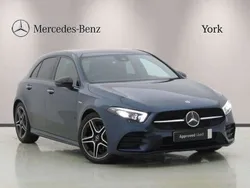 Blue Used 2022 Mercedes A180 AMG Line Premium Hatchback | £18,650 (Fair price)