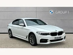 White Used 2020 BMW 520 M Sport Sedan | £22,995 (Fair price)