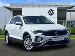 White Used 2022 VW T-Roc Life SUV | £18,491 (Fair price)
