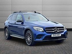 Blue Used 2018 Mercedes GLC220 AMG Line Premium SUV | £21,795 (Fair price)