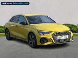 Yellow Used 2023 Audi S3 Black Edition Hatchback | £33,722 (Fair price)