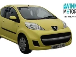 Yellow Used 2010 Peugeot 107 Hatchback | £2,195 (Expensive)
