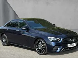 Metallic paintwork nautic blue Used 2022 Mercedes E200 AMG line Sedan | £32,444