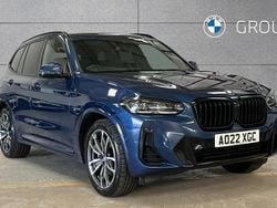 Blue Used 2022 BMW X3 M Sport SUV | £30,650 (Good price)