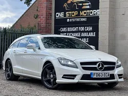 White Used 2013 Mercedes CLS350 AMG Estate | £7,495 (Super price)
