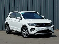 White New 2024 VW T-Cross R-line SUV | £25,498 (Good price)