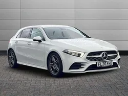 White Used 2020 Mercedes A200 AMG line Hatchback | £17,495 (Fair price)