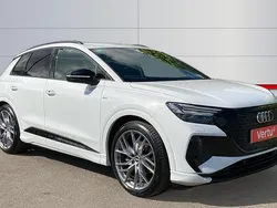 White Used 2021 Audi Q4 e-tron Comfort SUV | £24,158 (Fair price)