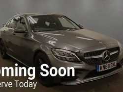 Grey Used 2018 Mercedes C220 AMG line Sedan | £17,299 (Fair price)