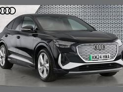 Black Used 2024 Audi Q4 Sportback e-tron S-Line SUV | £33,624