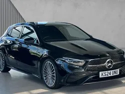 Cosmos black metallic Used 2024 Mercedes A180 AMG Line Premium Plus Hatchback | £26,933 (Expensive)