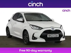 White Used 2023 Toyota Yaris Hybrid Design Hatchback | £14,999 (Good price)