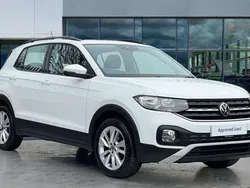Pure white Used 2021 VW T-Cross SE SUV | £15,087 (Good price)