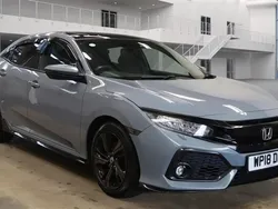 Grey Used 2018 Honda Civic Sport Plus Hatchback | £13,250 (Fair price)