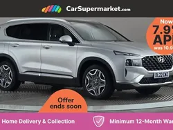Silver Used 2022 Hyundai Santa Fe Ultimate SUV | £31,676 (A bit pricey)