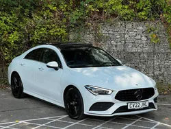 White Used 2022 Mercedes CLA200 AMG line Coupe | £25,995 (Expensive)