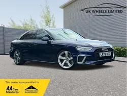 Blue Used 2022 Audi A4 S-Line Sedan | £19,990 (Good price)