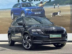 Black magic pearl effect Used 2024 Skoda Karoq SportLine SUV | £30,390 (Fair price)