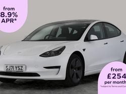 White Used 2021 Tesla Model 3 Standard Range Sedan | £16,967 (Fair price)