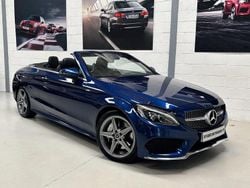 Blue Used 2017 Mercedes C250 AMG Line Premium Plus Cabriolet | £17,250 (Fair price)