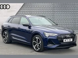 Blue Used 2021 Audi e-tron Black Edition SUV | £29,575 (Fair price)