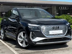 Black Used 2025 Audi Q4 e-tron S-Line SUV | £36,380 (Good price)