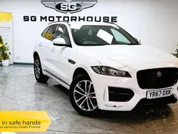 White Used 2017 Jaguar F-Pace R-Sport SUV | £15,895 (Fair price)