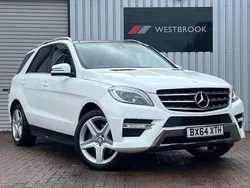 White Used 2014 Mercedes ML250 AMG line SUV | £10,990 (A bit pricey)