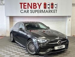 Grey Used 2022 Mercedes C200 AMG line Sedan | £27,995 (Expensive)