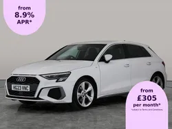 White Used 2023 Audi A3 Sportback S-Line Hatchback | £21,913 (Fair price)