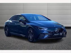 Sodalite blue Used 2025 Mercedes EQE350 AMG line Sedan | £52,650 (A bit pricey)
