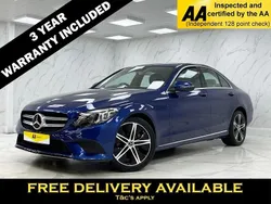 Blue Used 2019 Mercedes C200 Sedan | £16,345 (Good price)