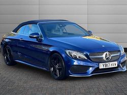 Blue Used 2017 Mercedes C220 AMG line Cabriolet | £15,340 (Fair price)