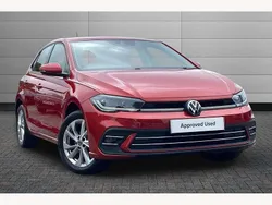 Red Used 2022 VW Polo Style Hatchback | £16,350 (Fair price)