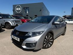 Silver Used 2016 Honda Civic SR Hatchback | £12,950 (Fair price)