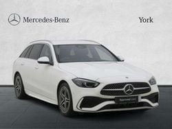 White Used 2024 Mercedes C220 AMG line Estate | £30,295 (Good price)