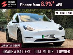 White Used 2023 Tesla Model Y Long Range AWD SUV | £27,485 (Fair price)