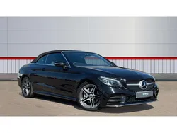 Black Used 2020 Mercedes C200 AMG Line Premium Cabriolet | £25,942 (Expensive)