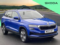 Energy blue Used 2023 Skoda Karoq SE Drive SUV | £18,129 (Fair price)