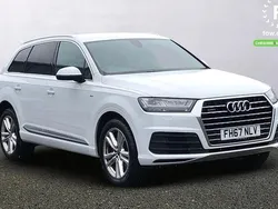 White Used 2018 Audi Q7 S-Line SUV | £25,599 (Fair price)