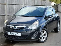 Black Used 2012 Vauxhall Corsa Hatchback | £4,949 (Fair price)