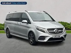 Silver Used 2023 Mercedes V220 AMG line MPV | £56,199 (Fair price)