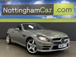 Silver Used 2014 Mercedes SLK200 AMG Cabriolet | £9,791 (Fair price)