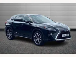 Graphite black Used 2018 Lexus RX450h Luxury Line SUV | £22,295 (Fair price)