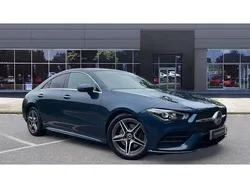 Blue Used 2021 Mercedes CLA220 AMG Line Premium Sedan | £23,012 (Fair price)